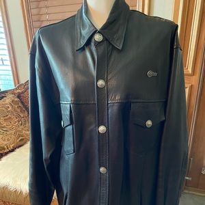 Heavy Leather Motorcycle Shirt!